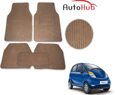 Auto Hub Fabric Standard Mat For  Tata Nano(Beige)