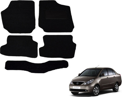 Auto Hub Fabric Standard Mat For  Tata Indigo CS(Black)