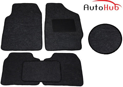 Auto Hub Fabric Standard Mat For  Universal For Car(Black)