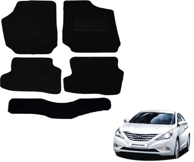 Auto Hub Fabric Standard Mat For  Hyundai Sonata(Black)