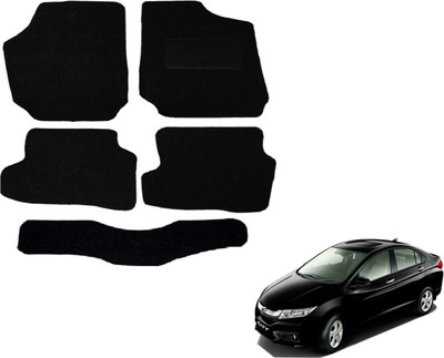 Auto Hub Fabric Standard Mat For  Honda City(Black)