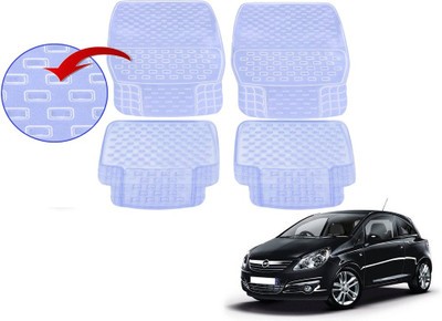 KOZDIKO PVC (Polyvinyl Chloride), Rubber Standard Mat For  Opel Corsa(White)