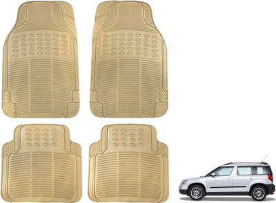 KOZDIKO Rubber Standard Mat For  Skoda Yeti(Beige)