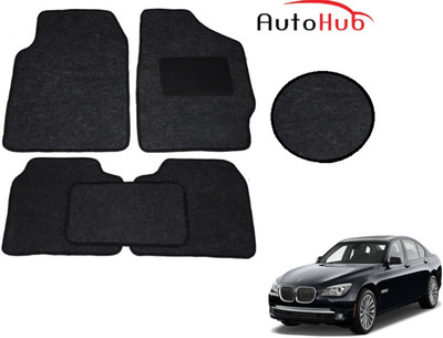 Auto Hub Fabric Standard Mat For  BMW 7 Series(Black)