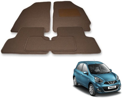 Auto Hub Fabric Standard Mat For  Nissan Micra(Beige)