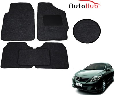 Auto Hub Fabric Standard Mat For  Toyota Altis(Black)