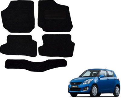 Auto Hub Fabric Standard Mat For  Maruti Suzuki New Swift(Black)
