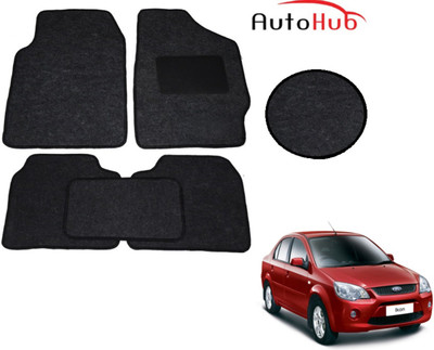 Auto Hub Fabric Standard Mat For  Ford Ikon(Black)