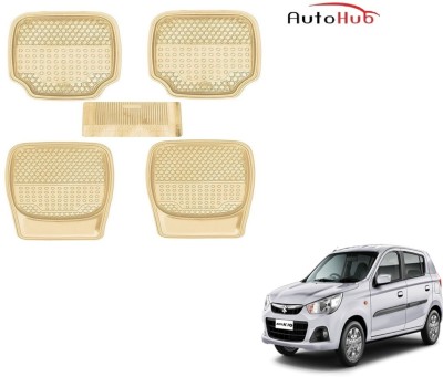 Auto Hub PVC (Polyvinyl Chloride), Rubber Standard Mat For  Maruti Suzuki Alto K10(Beige)