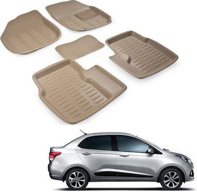 Everything Auto PVC (Polyvinyl Chloride) 3D Mat For  Hyundai Xcent(Beige)