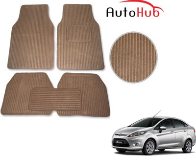 Auto Hub Fabric Standard Mat For  Ford New Fiesta(Beige)