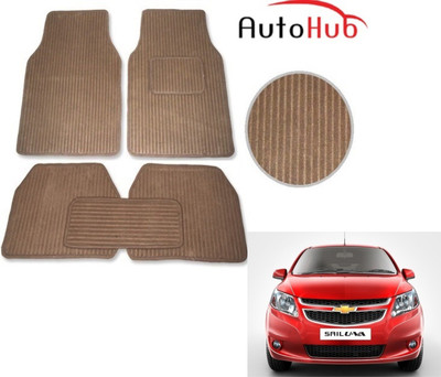 Auto Hub Fabric Standard Mat For  Chevrolet UVA(Beige)