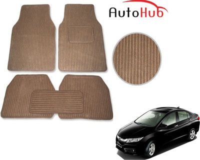Auto Hub Fabric Standard Mat For  Honda City(Beige)