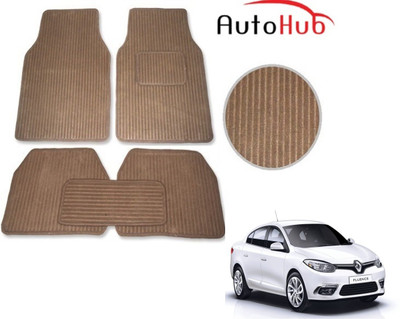 Auto Hub Fabric Standard Mat For  Renault Fluence(Beige)