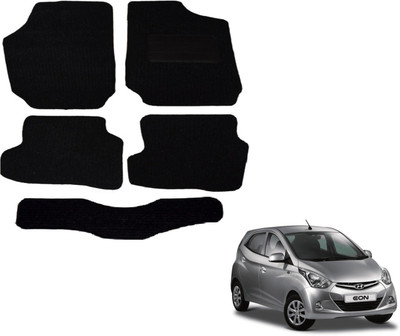 Auto Hub Fabric Standard Mat For  Hyundai Eon(Black)