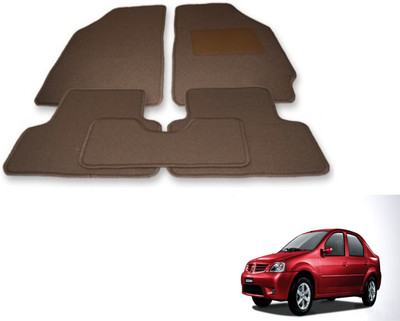 Auto Hub Fabric Standard Mat For  Mahindra Logan(Beige)
