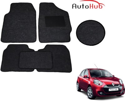 Auto Hub Fabric Standard Mat For  Renault Pulse(Black)