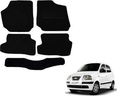 Auto Hub Fabric Standard Mat For  Hyundai Santro Xing(Black)