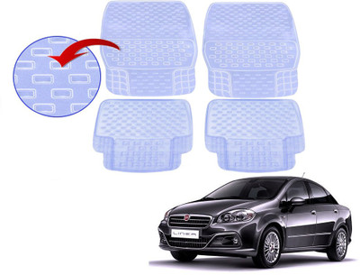 KOZDIKO PVC (Polyvinyl Chloride), Rubber Standard Mat For  Fiat Linea(Clear)