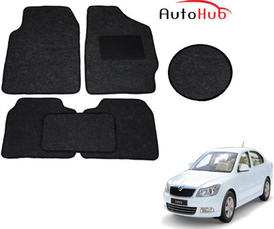Auto Hub Fabric Standard Mat For  Skoda Laura(Black)