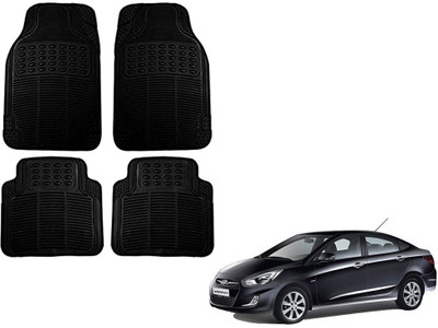 KOZDIKO Rubber Standard Mat For  Hyundai Verna Fluidic(Black)