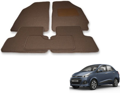 Auto Hub Fabric Standard Mat For  Hyundai Xcent(Beige)