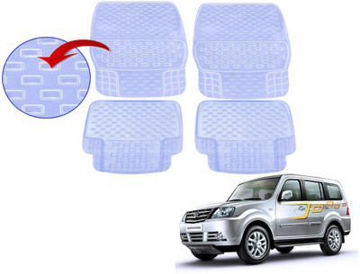 KOZDIKO PVC (Polyvinyl Chloride), Rubber Standard Mat For  Tata Sumo Grand(White)