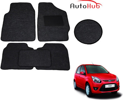 Auto Hub Fabric Standard Mat For  Ford Figo(Black)
