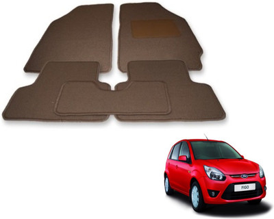 Auto Hub Fabric Standard Mat For  Ford Figo(Beige)
