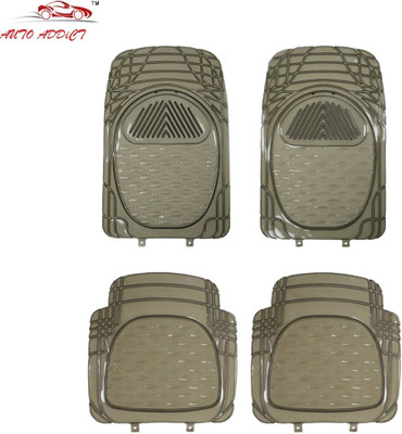 AuTO ADDiCT PVC (Polyvinyl Chloride), Rubber Standard Mat For  Mahindra Verito(Grey)