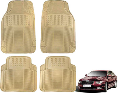 KOZDIKO Rubber Standard Mat For  Skoda Superb(Beige)