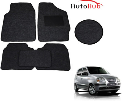 Auto Hub Fabric Standard Mat For  Hyundai Santro(Black)
