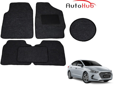 Auto Hub Fabric Standard Mat For  Hyundai Elantra(Black)