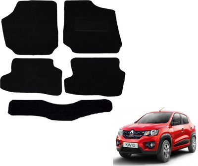 Auto Hub Fabric Standard Mat For  Renault Kwid(Black)