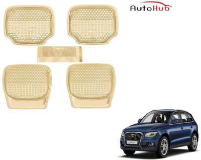 Auto Hub PVC (Polyvinyl Chloride), Rubber Standard Mat For  Audi Q5(Beige)