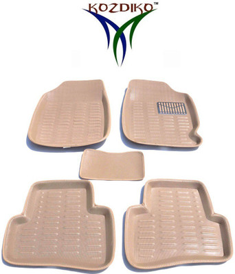 KOZDIKO Plastic Standard Mat For  Honda Brio(Beige)