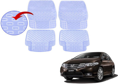 KOZDIKO PVC (Polyvinyl Chloride), Rubber Standard Mat For  Honda City(White)