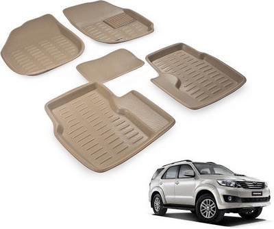 Everything Auto PVC (Polyvinyl Chloride) 3D Mat For  Toyota Fortuner(Beige)