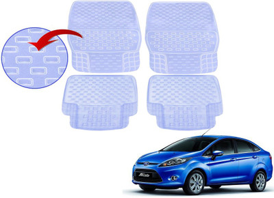 KOZDIKO PVC (Polyvinyl Chloride), Rubber Standard Mat For  Ford Fiesta(White)