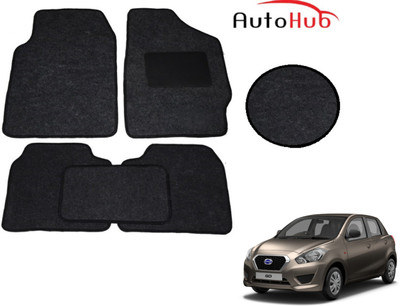 Auto Hub Fabric Standard Mat For  Datsun Go(Black)
