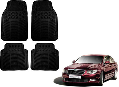 KOZDIKO Rubber Standard Mat For  Skoda Superb(Black)