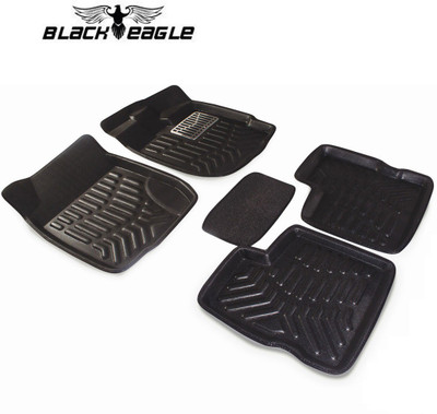 BLACK EAGLE Plastic 3D Mat For  Hyundai i10(Black)