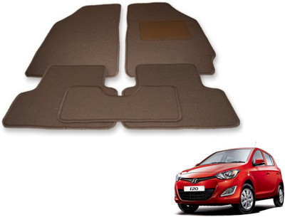 Auto Hub Fabric Standard Mat For  Hyundai i20(Beige)