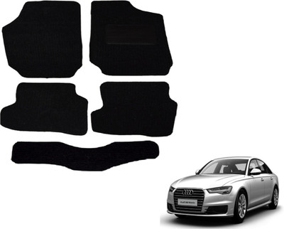 Auto Hub Fabric Standard Mat For  Audi A6(Black)