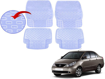 KOZDIKO PVC (Polyvinyl Chloride), Rubber Standard Mat For  Tata Indigo(White)
