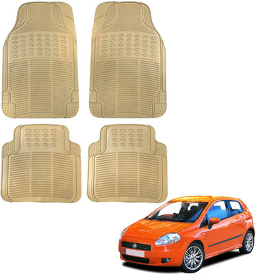 KOZDIKO Rubber Standard Mat For  Fiat Grand Punto(Beige)