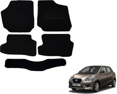 Auto Hub Fabric Standard Mat For  Datsun Go(Black)