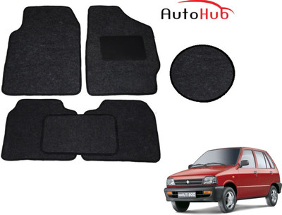 Auto Hub Fabric Standard Mat For  Maruti Suzuki 800(Black)