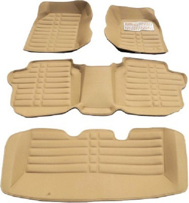 Car Banao Leather 5D Mat For  Toyota Innova(Beige)