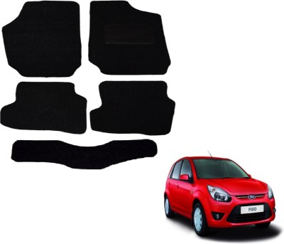 Auto Hub Fabric Standard Mat For  Ford Figo(Black)